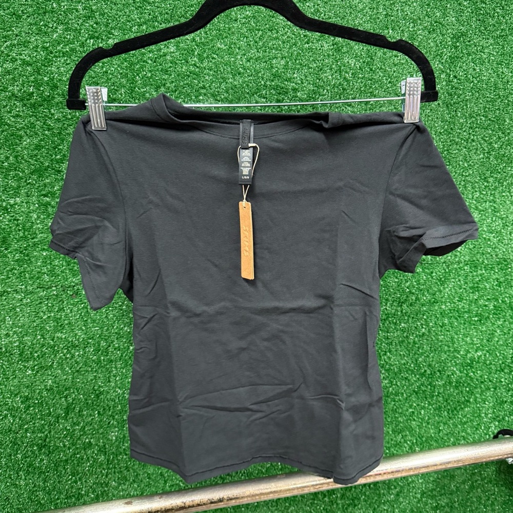 Skims cotton jersey Classic Black T-Shirt - Picture 2 of 4